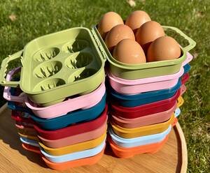 ALVEOLES ET BOITES CARTONS - boîte de 6 œufs réutilisable